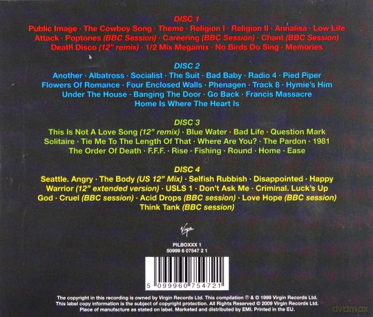 Public Image Limited: Plastic Box [4CD]
