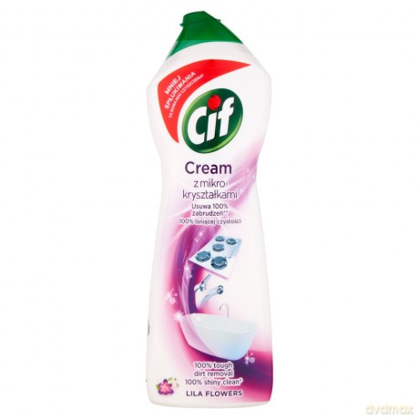 Cif Lila Flowers Cream Mleczko do czyszczenia z mikrokryształkami 780 g