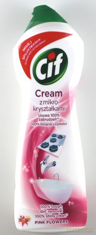 Cif Pink Flowers Cream Mleczko do czyszczenia z mikrokryształkami 780 g
