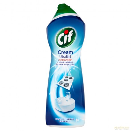 Cif Ultra Biel Cream Mleczko do czyszczenia z wybielaczem 1001g
