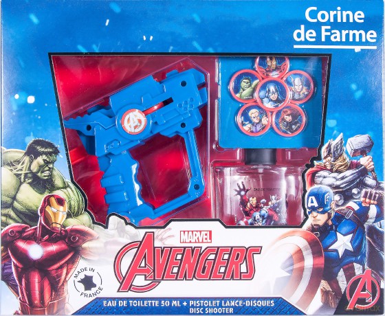 Corine de Farme Zestaw prezentowy Avengers (woda toaletowa 50 ml+pistolet - zabawka)