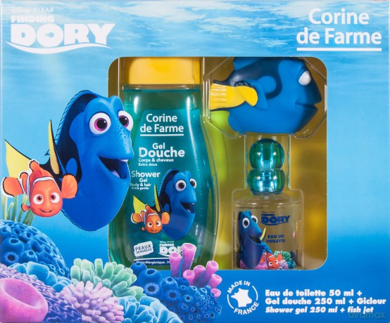 Corine de Farme Zestaw prezentowy Dory (woda toaletowa 50 ml+żel p/prysznic 250 ml+zabawka)