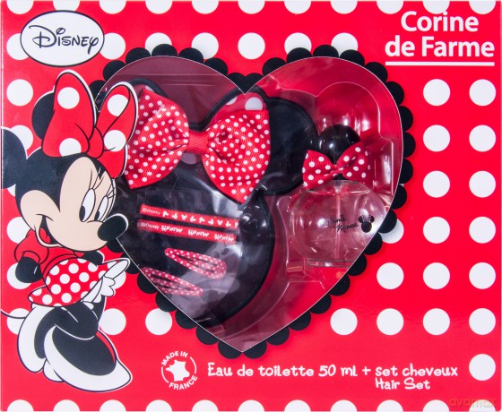 Corine de Farme Zestaw prezentowy Minnie (woda toaletowa 50 ml+ akcesoria do włosów)