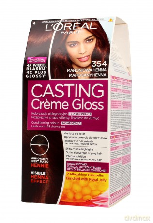 Loreal Casting Creme Gloss Krem koloryzujący nr 354 Mahoniowa Henna
