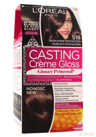 Loreal Casting Creme Gloss Krem koloryzujący nr 518 Orzechowe Mochaccino 1op.