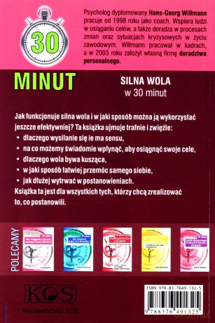 Silna Wola w #0 minut - Hans-Georg Willmann [KSIĄŻKA]