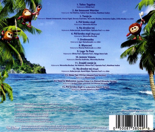 Vaiana: Skarb Oceanu - Piosenki (PL) [CD]