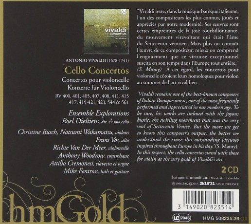 Vivaldi: Cello Concertos (digipack) [2CD]