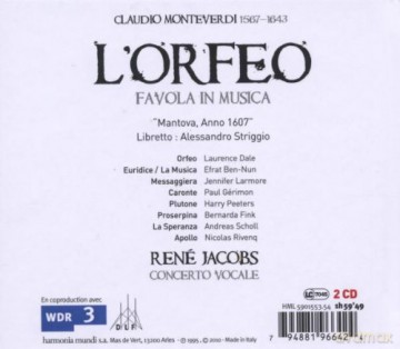 Monteverdi: L Orfeo  [2CD]