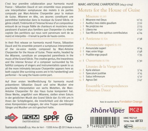 Charpentier: Litanies De La Vierge (digipack) [CD]