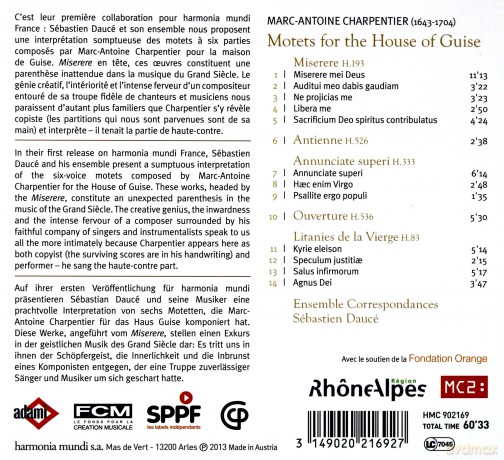 Charpentier: Litanies De La Vierge (digipack) [CD]