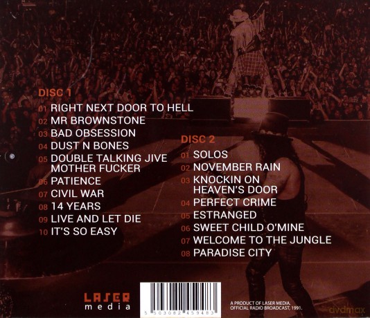 Guns'N'Roses: Live In Noblesville 1991 [2CD]