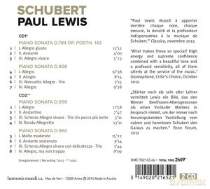 Schubert: Piano Sonatas (digipack) [2CD]