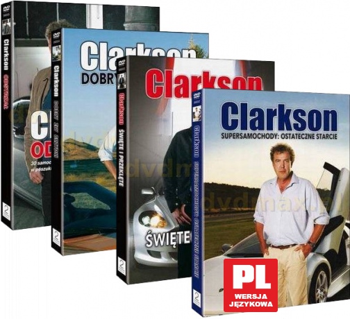 Jeremy Clarkson: Odstrzał / Dobry zły brzydki / Święte i przeklęte / Supersamochody: Ostateczne starcie Pakiet [4DVD]