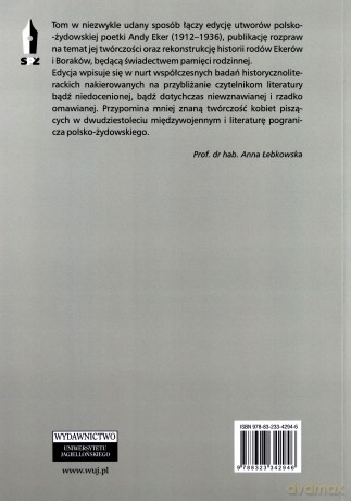 Anda Eker. Miłość stracona [KSIĄŻKA]