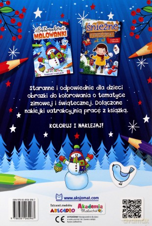 Bałwankowe malowanki. Książeczka z naklejkami [KSIĄŻKA]