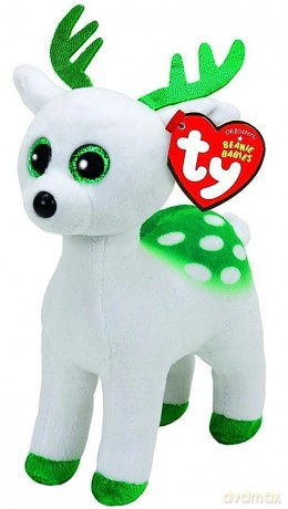 Beanie Babies peppermint - biały renifer