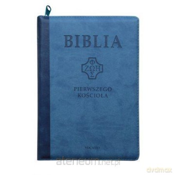Biblia pierwszego Kościoła z paginatorami niebieska [KSIĄŻKA]