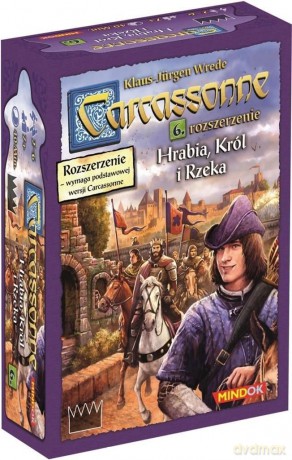 Carcassonne 6 - Hrabia, król i rzeka Edycja 2 [GRA PLANSZOWA]