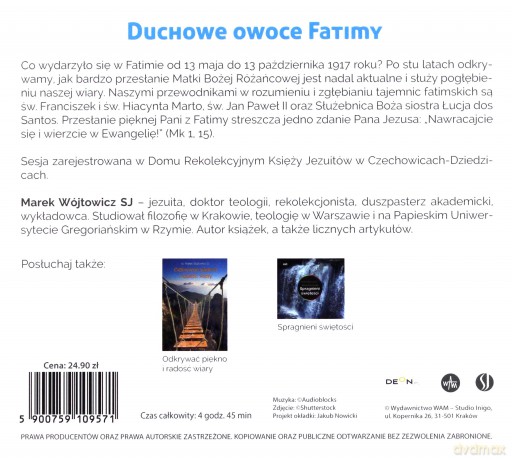 Duchowe owoce Fatimy - Marek Wójtowicz [AUDIOBOOK]