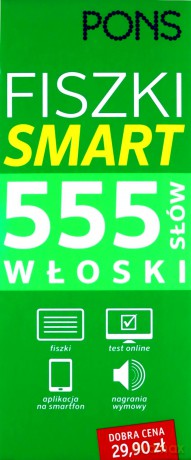 Fiszki Smart 555 słów. Włoski [KSIĄŻKA]