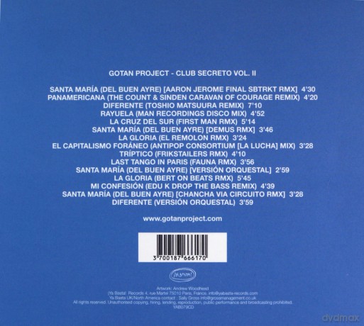 Gotan Project: Club Secreto vol. II [CD]