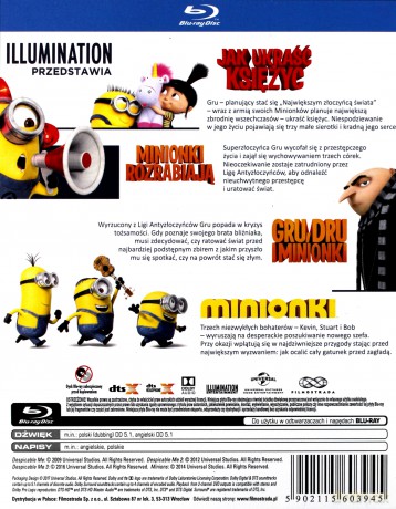 Minionki 1-4 [BOX] [4xBlu-Ray]