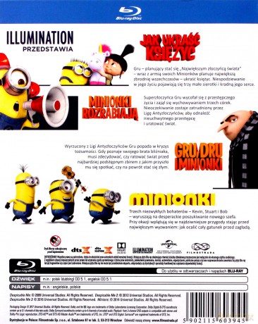 Minionki 1-4 [BOX] [4xBlu-Ray]