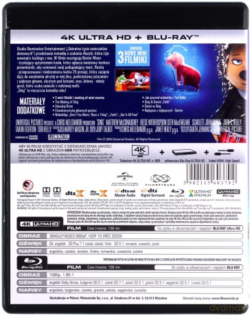 Sing [Blu-Ray 4K]+[Blu-Ray]