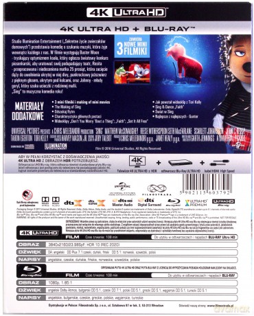 Sing [Blu-Ray 4K]+[Blu-Ray]