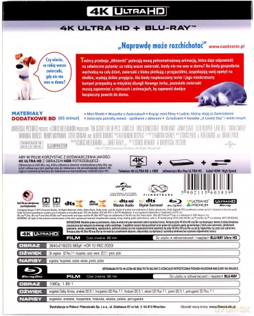 Sekretne życie zwierzaków domowych [Blu-Ray 4K]+[Blu-Ray]