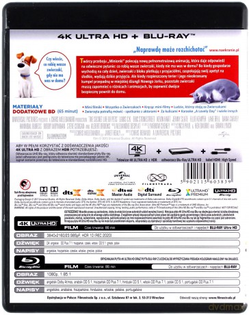 Sekretne życie zwierzaków domowych [Blu-Ray 4K]+[Blu-Ray]