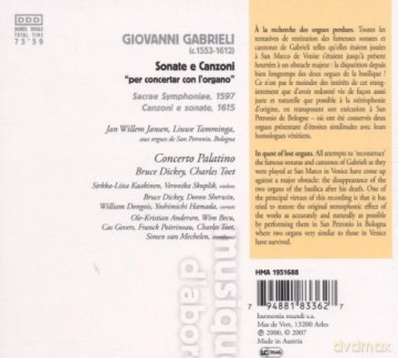 Giovanni Gabrieli: Sonate E Canzoni (digipack) [CD]