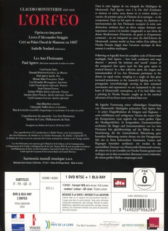 Les Arts Florissants & Agnew: Orfeo [Blu-Ray]