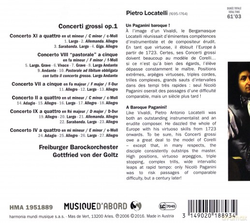 Locatelli: Concerti Grossi op 1 [CD]