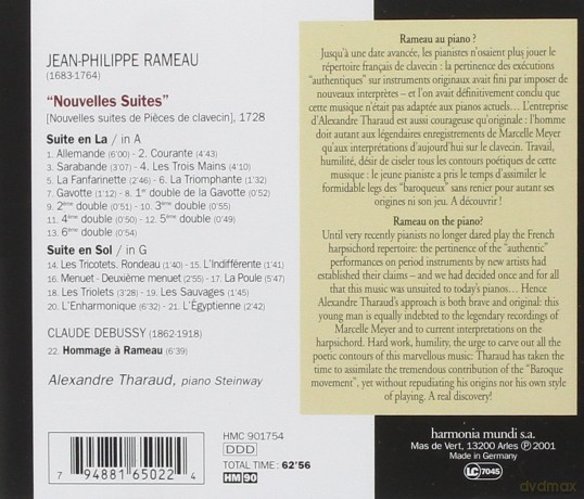 Rameau: Nouvelles Suites [CD]