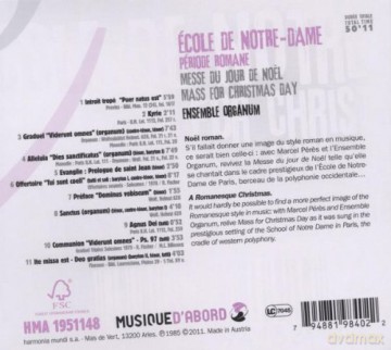 Ecole De Notre-Dame: Ensemble Organum Peres  [CD]
