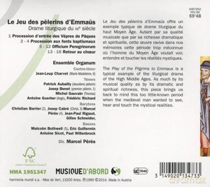 Le Jeu Des Pelerins D Emmaus: Ensemble Organum Peres [CD]