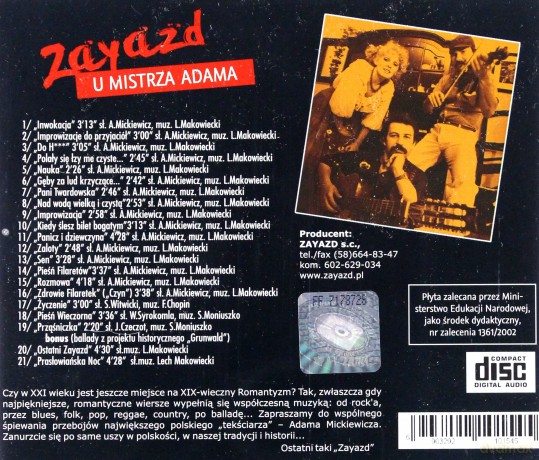 Zayazd: Zayazd U Mistrza Adama [CD]