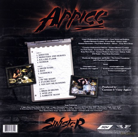 Appice: Sinister [2xWinyl]