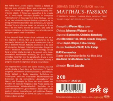 Bach: Matthaus Passion Rene Jacobs (BOX) [2CD]