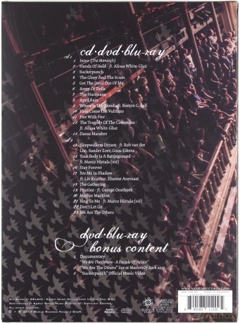 Delain: Decade Of Delain Live In Paradiso [Blu-Ray]+[DVD]+[2CD]