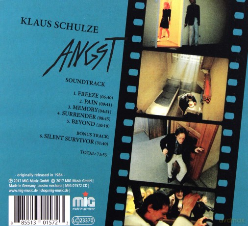 Klaus Schulze: Angst (digipack) [CD]