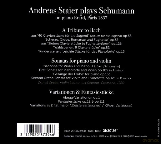 Schumann: Andreas Staier Plays Schumann [3CD]