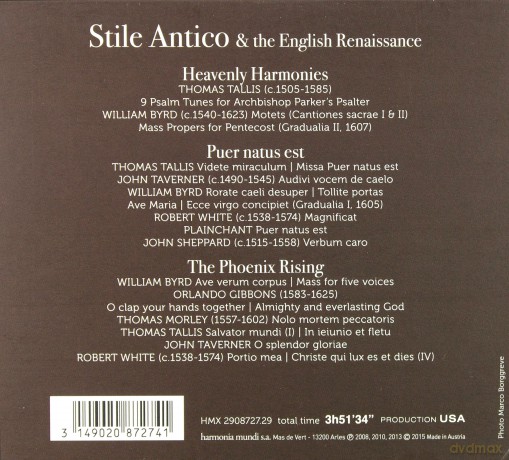 Stile Antico: A Musical Journey Into The English Renaissance [3CD]