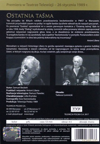 Złota Setka Teatru Telewizji: Ostatnia taśma [DVD]