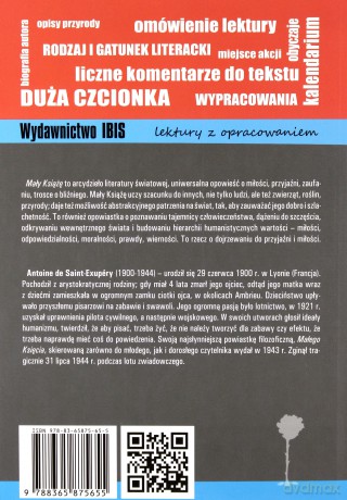 Mały Książę. Lektura z opracowaniem - Saint-Exupéry Antoine de [KSIĄŻKA]