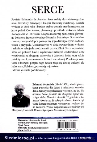 Serce - Edmund de Amicis [KSIĄŻKA]