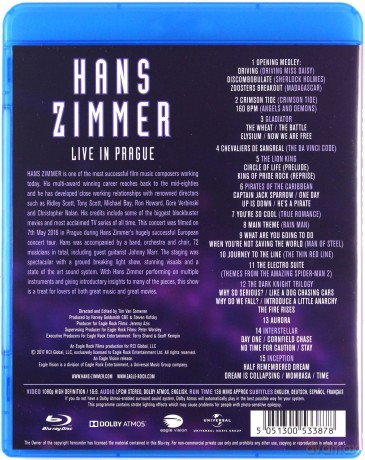 Hans Zimmer: Live In Prague [Blu-Ray]