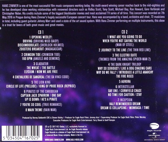 Hans Zimmer: Live In Prague [2CD]